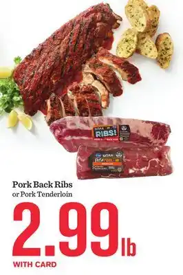 Mariano's Pork Back Ribs offer