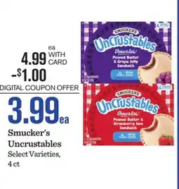 Mariano's Smucker's Uncrustables offer
