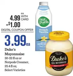 Mariano's Duke's Mayonnaise offer