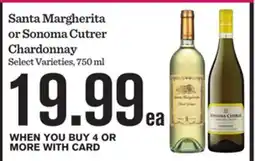 Mariano's Santa Margherita or Sonoma Cutrer Chardonnay offer