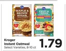 Food 4 Less Kroger Instant Oatmeal offer