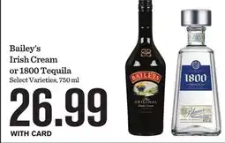Mariano's Bailey's Irish Cream or 1800 Tequila offer
