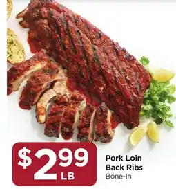 Food 4 Less Pork Loin Back Ribs offer