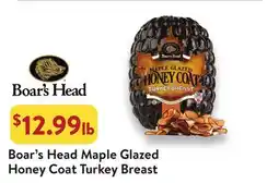 Fresh Thyme Boar's Head Maple Glazed Honey Coat Turkey Breast offer
