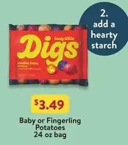 Fresh Thyme Baby or Fingerling Potatoes offer
