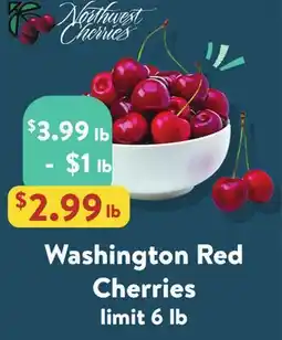 Fresh Thyme Washington Red Cherries offer