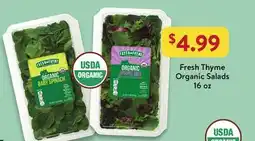 Fresh Thyme Fresh Thyme Organic Salads offer