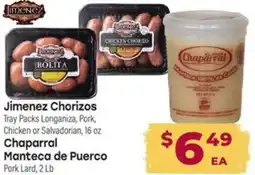 Los Altos Ranch Market Jimenez Chorizos offer