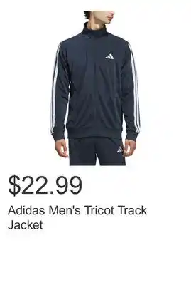 Costco Adidas Men's Tricot Track Jacket offer