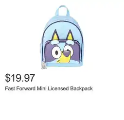 Costco Fast Forward Mini Licensed Backpack offer