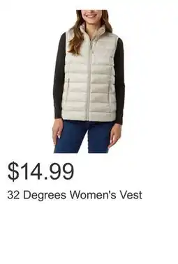 Costco 32 Degrees Women's Vest offer