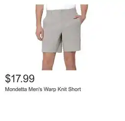 Costco Mondetta Men's Warp Knit Short offer