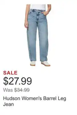 Costco Hudson Women's Barrel Leg Jean offer