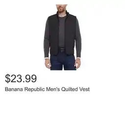 Costco Banana Republic Men's Quilted Vest offer