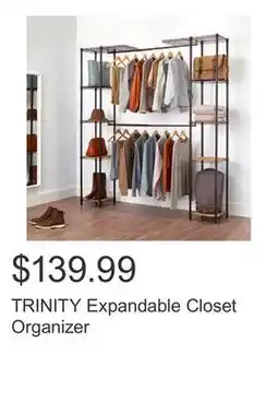 Costco TRINITY Expandable Closet Organizer offer