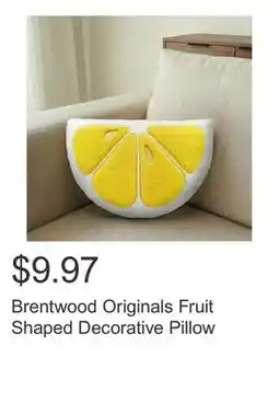 Costco Brentwood Originals Fruit Shaped Decorative Pillow offer