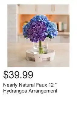 Costco Nearly Natural Faux 12 Hydrangea Arrangement offer