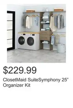 Costco ClosetMaid SuiteSymphony 25 Organizer Kit offer