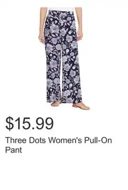 Costco Three Dots Women's Pull-On Pant offer