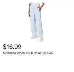 Costco Mondetta Women's Tech Active Pant offer