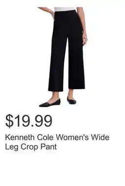 Costco Kenneth Cole Women's Wide Leg Crop Pant offer