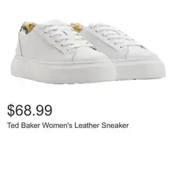 Costco Ted Baker Women's Leather Sneaker offer