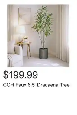 Costco CGH Faux 6.5' Dracaena Tree offer