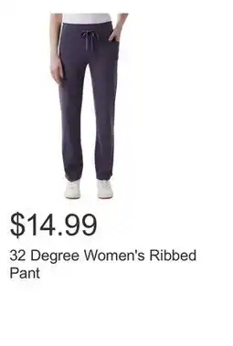 Costco 32 Degree Women's Ribbed Pant offer