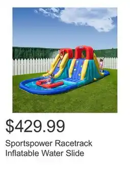 Costco Sportspower Racetrack Inflatable Water Slide offer