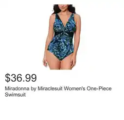 Costco Miradonna by Miraclesuit Women's One-Piece Swimsuit offer
