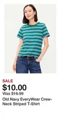 Old Navy Old Navy EveryWear Crew-Neck Striped T-Shirt offer