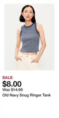 Old Navy Old Navy Snug Ringer Tank offer