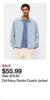 Old Navy Old Navy Denim Coach Jacket offer