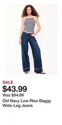 Old Navy Old Navy Low-Rise Baggy Wide-Leg Jeans offer