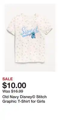 Old Navy Old Navy Disney Stitch Graphic T-Shirt for Girls offer