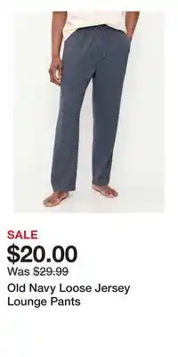 Old Navy Old Navy Loose Jersey Lounge Pants offer