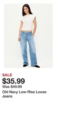 Old Navy Old Navy Low-Rise Loose Jeans offer