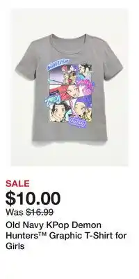 Old Navy Old Navy KPop Demon Hunters Graphic T-Shirt for Girls offer