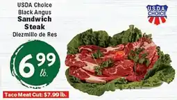 Rio Valley Market USDA Choice Black Angus Sandwich Steak offer