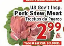 Rio Valley Market US Gov't Insp. Pork Stew Meat offer