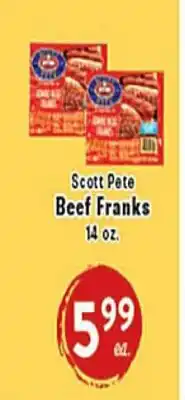 Rio Valley Market Scott Pete Beef Franks offer