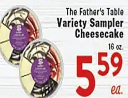 Rio Valley Market The Father's Table Variety Sampler Cheesecake offer