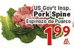 Rio Valley Market US Gov't Insp. Pork Spine offer