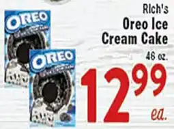 Rio Valley Market Rich's Oreo Ice Cream Cake offer