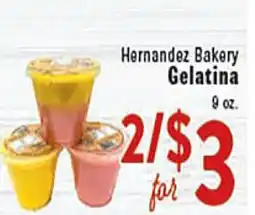 Rio Valley Market Hernandez Bakery Gelatina offer