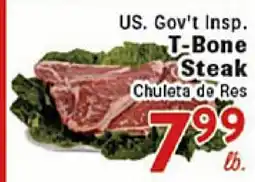 Rio Valley Market US. Gov't Insp. T-Bone Steak offer