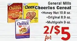 Rio Valley Market General Mills Cheerios Cereal offer