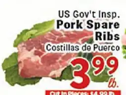 Rio Valley Market US Gov't Insp. Pork Spare Ribs offer