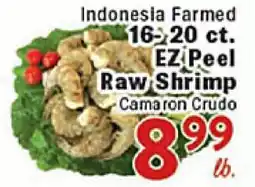Rio Valley Market Indonesia Farmed 16-20 ct. EZ Peel Raw Shrimp offer