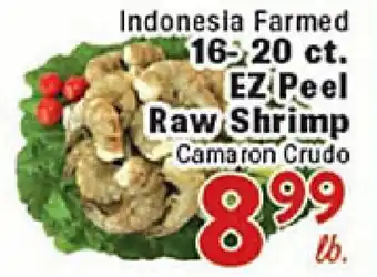 Rio Valley Market Indonesia Farmed 16-20 ct. EZ Peel Raw Shrimp offer